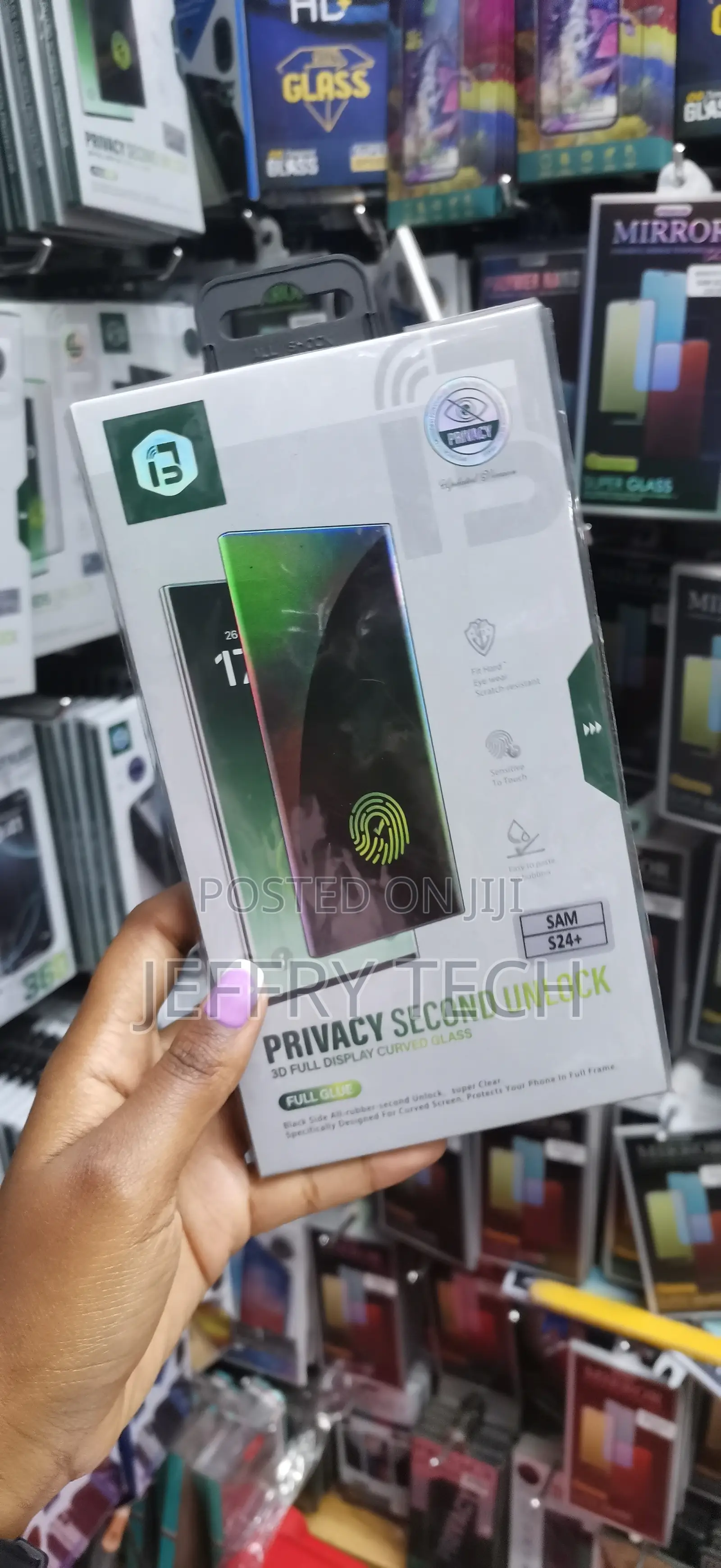 Mastech Samsung Galaxy S24 Plus Privacy Glass Screen Protector