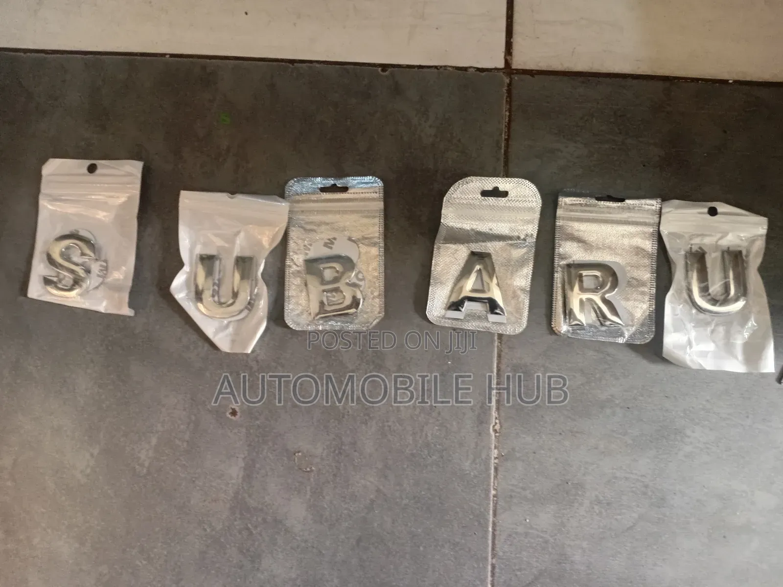 Premium Subaru Logo Decorative Letters