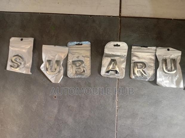 Premium Subaru Logo Decorative Letters - main view