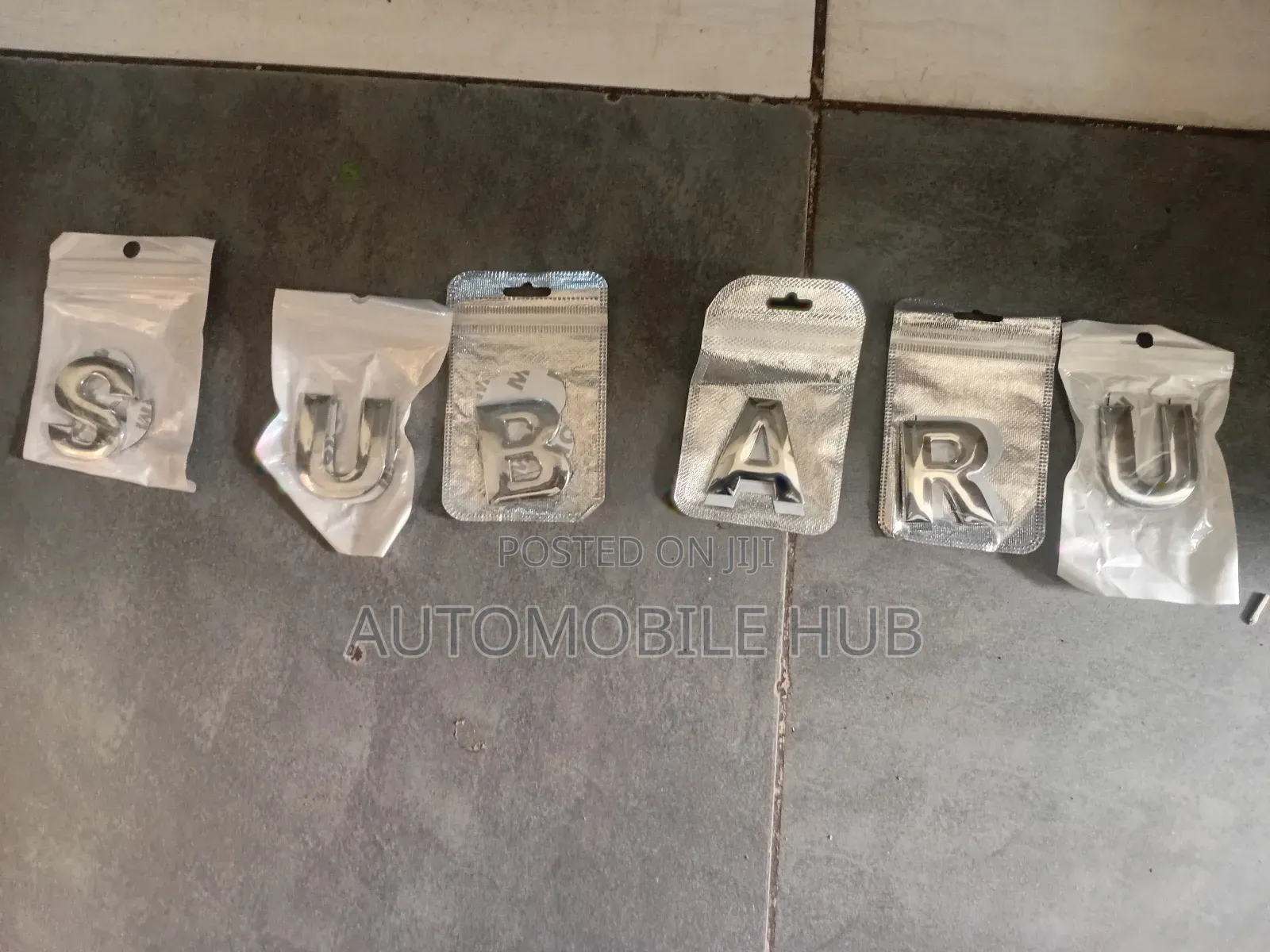 Premium Subaru Logo Decorative Letters