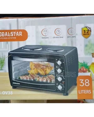 38 Litres Globalstar Oven With Rotisserie and Double Hot Plate