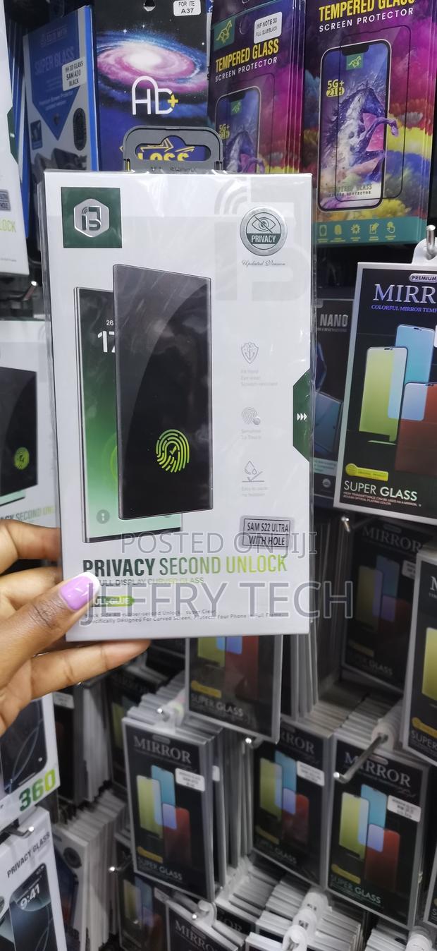 Ukert Samsung Galaxy S20 Ultra Privacy Screen Protector With Hole - thumbnail 2
