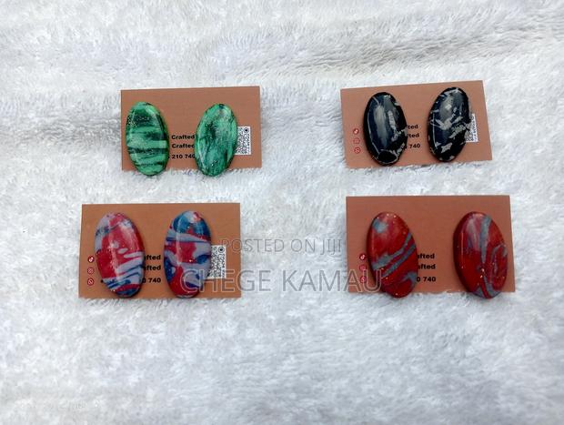 Handcrafted Polymer Clay Earings - main view