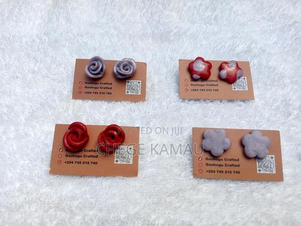 Handcrafted Polymer Clay Earings - thumbnail 3