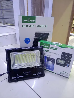 Jsot Lamp Js8500 500w Solar Floodlight With 45w Panel Remote Control