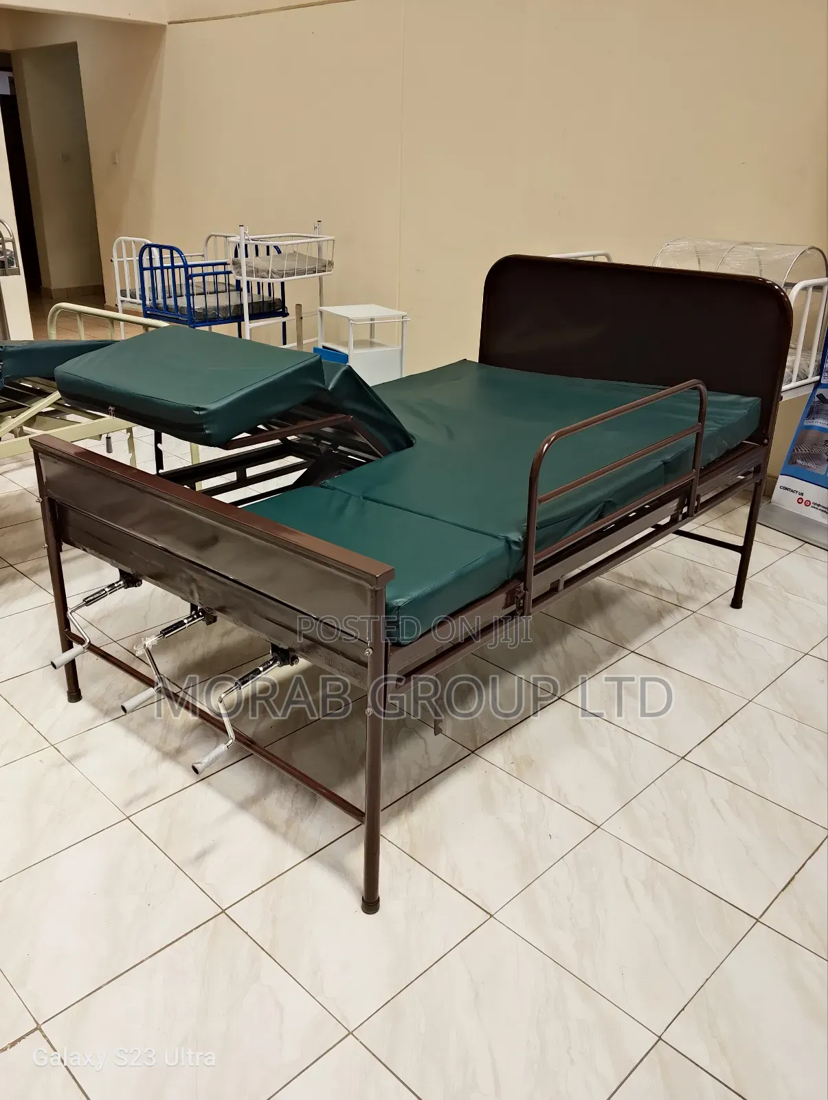 Hospital Bed Three Crank With Mattress