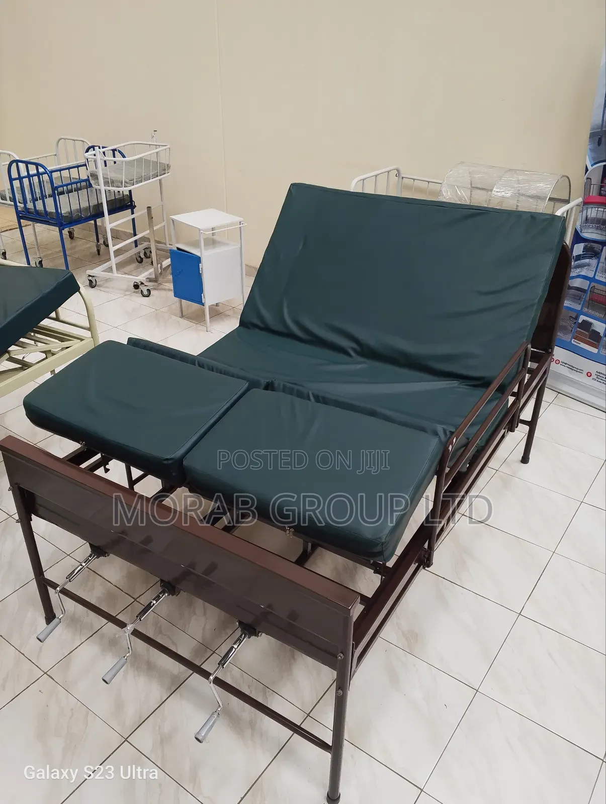Hospital Bed Three Crank With Mattress