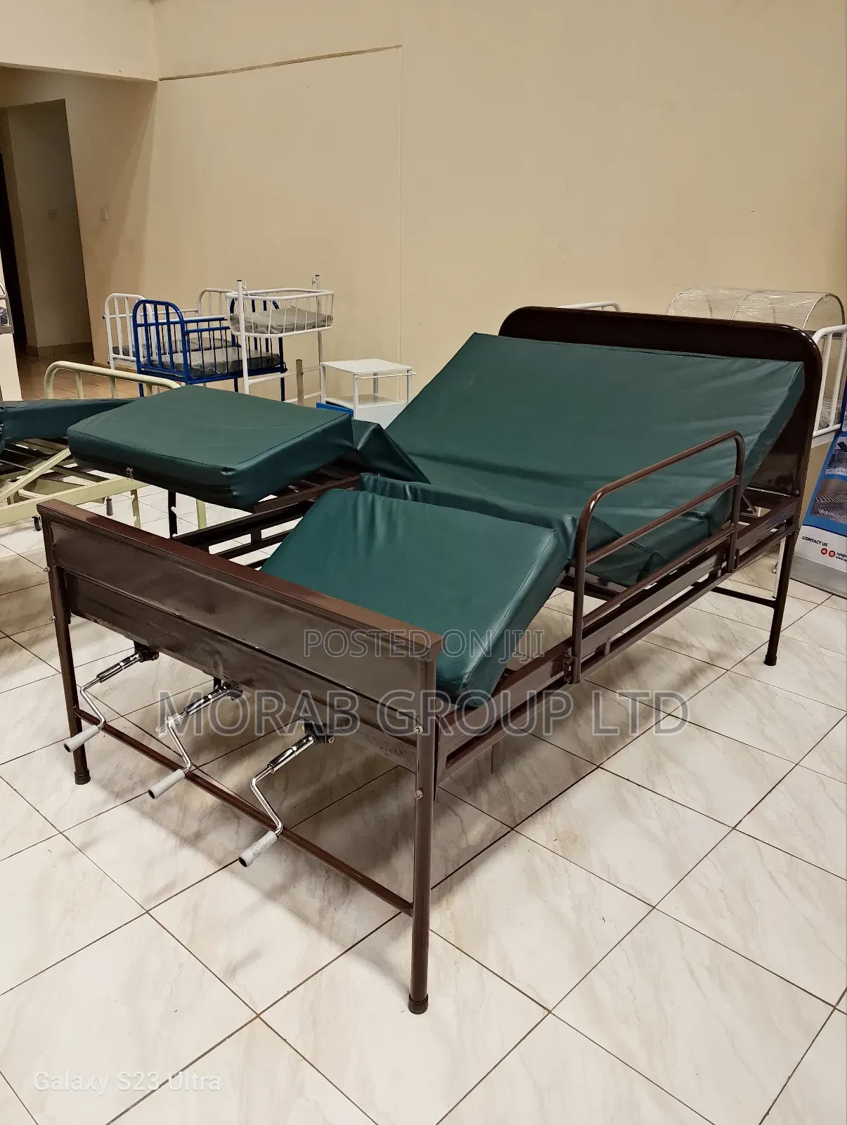 Hospital Bed Three Crank With Mattress