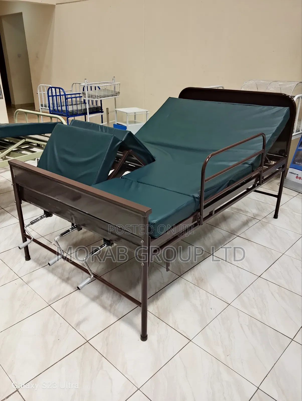 Hospital Bed Three Crank With Mattress