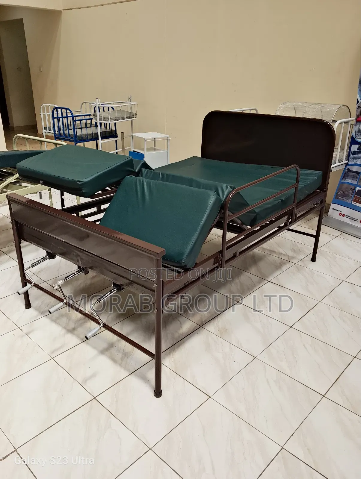 Hospital Bed Three Crank With Mattress