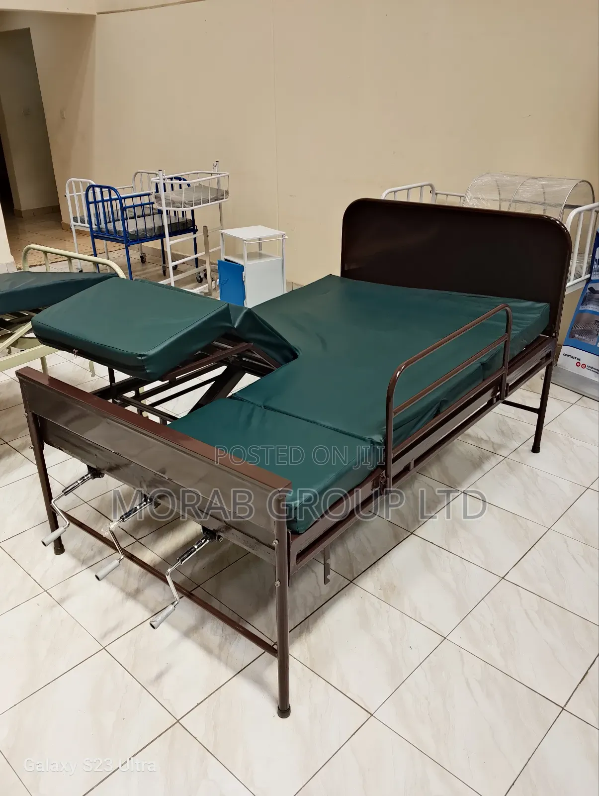 Hospital Bed Three Crank With Mattress