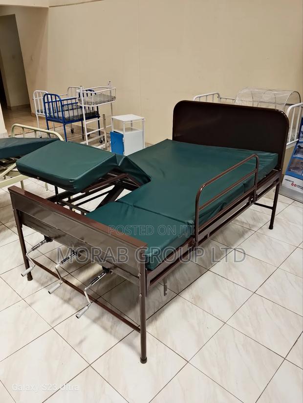 Hospital Bed Three Crank With Mattress - thumbnail 12