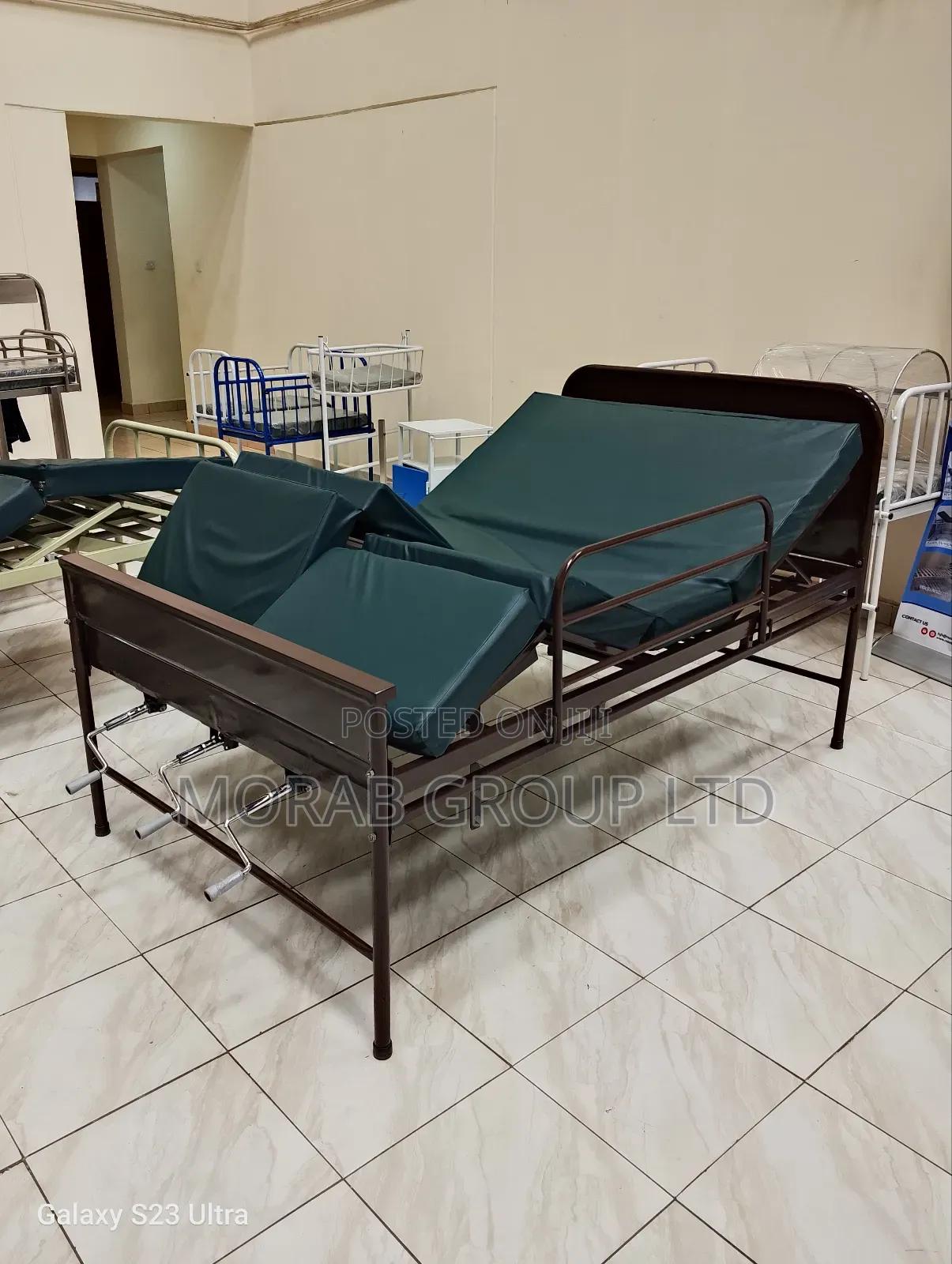 Hospital Bed Three Crank With Mattress