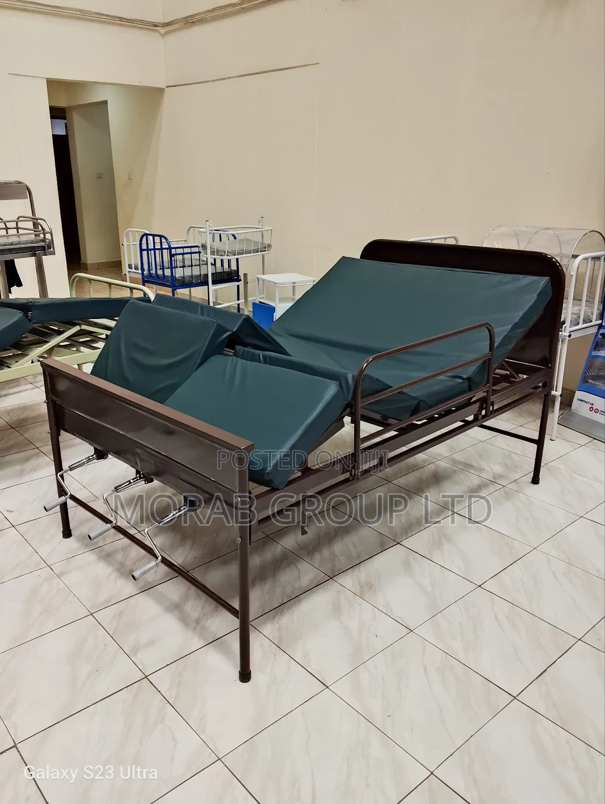 Hospital Bed Three Crank With Mattress