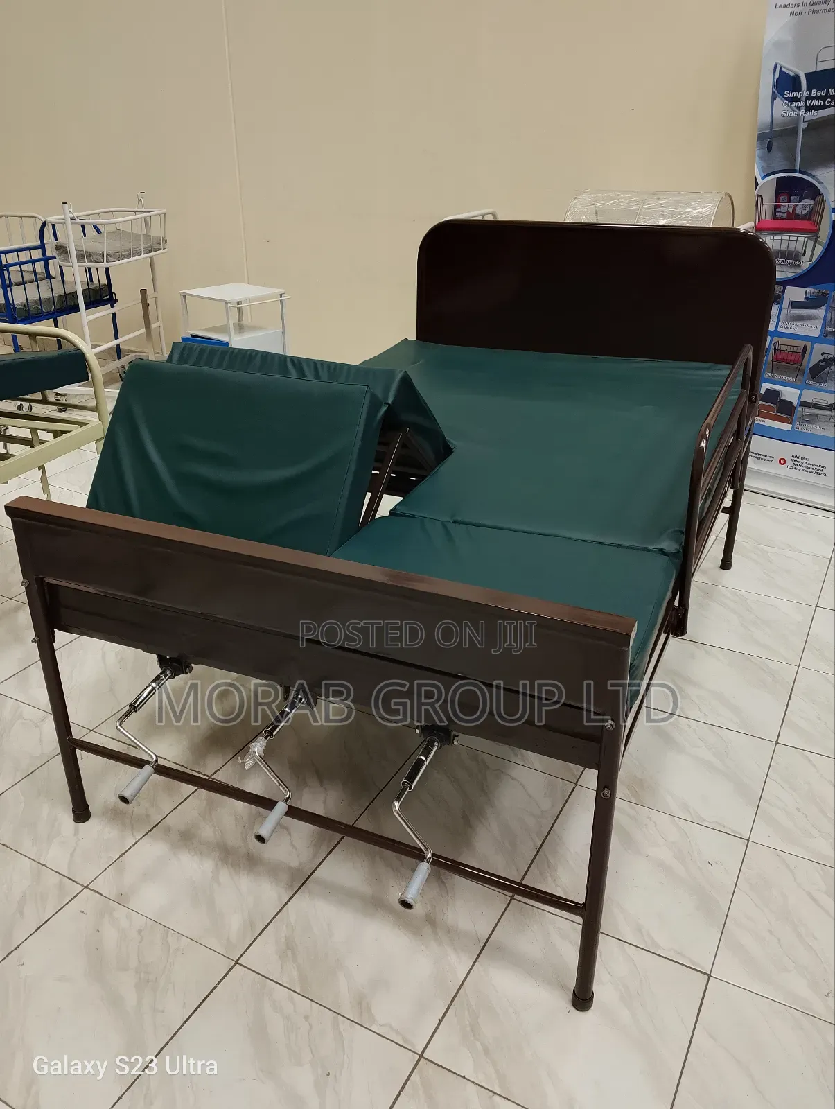 Hospital Bed Three Crank With Mattress