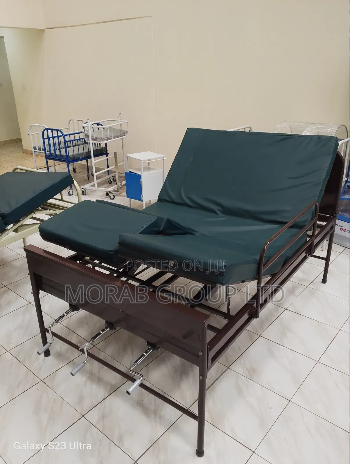 Hospital Bed Three Crank With Mattress