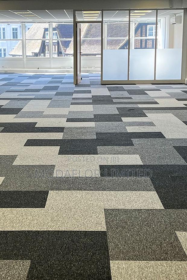 Premium Plain Color Carpet Tiles – Modern Timeless - main view