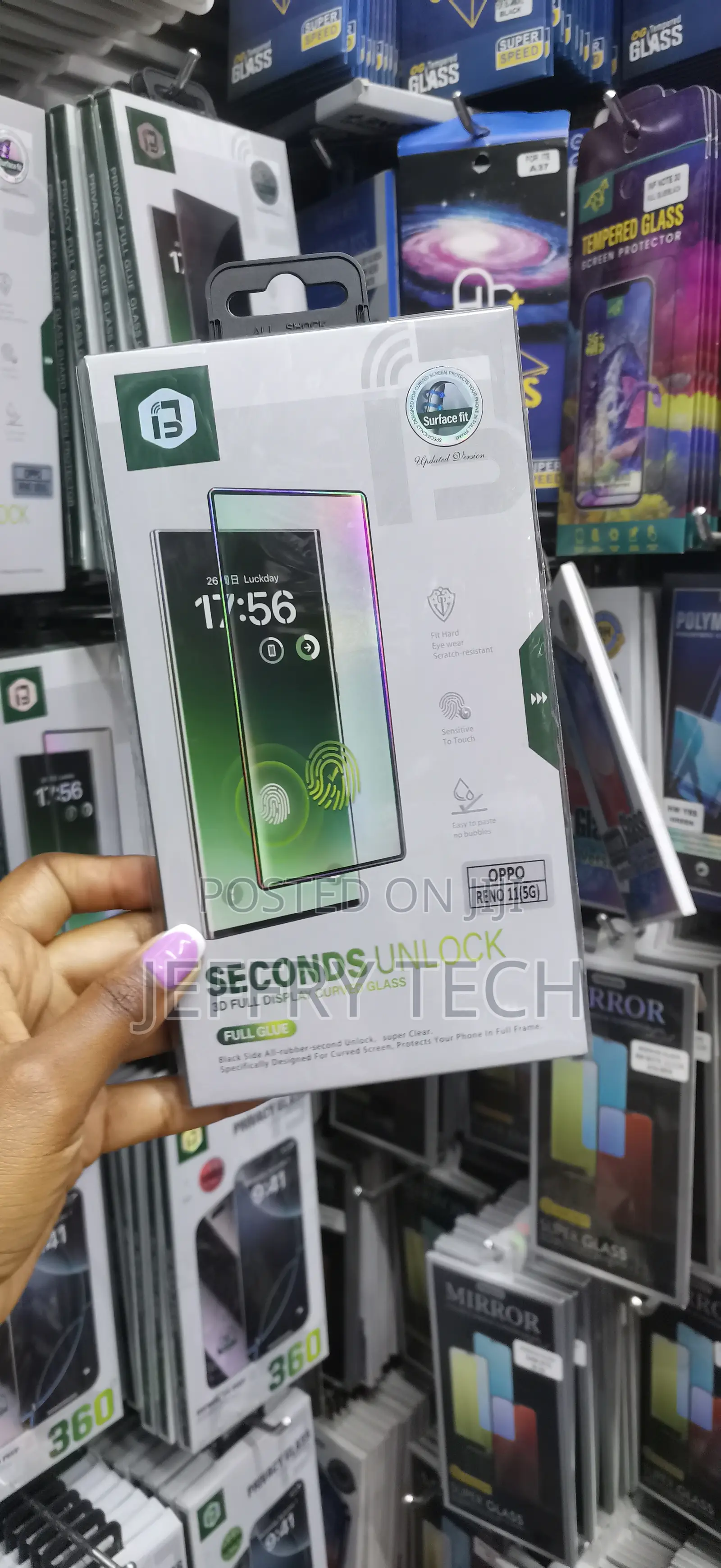 Cellryte Tempered Glass Screen Protector for Oppo Reno 11 5g