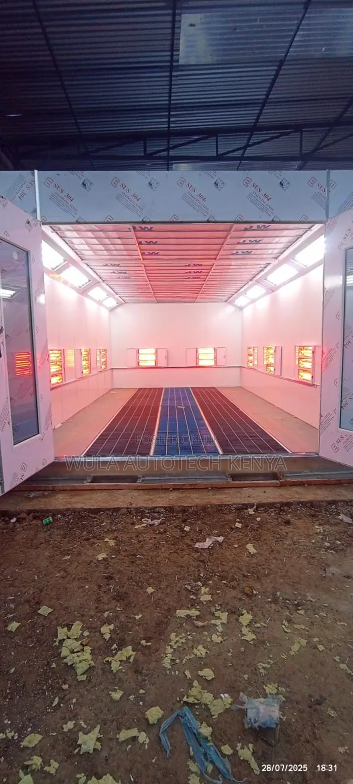 Heavy Duty Machinery Power Spray Booth Machine With All Accessories