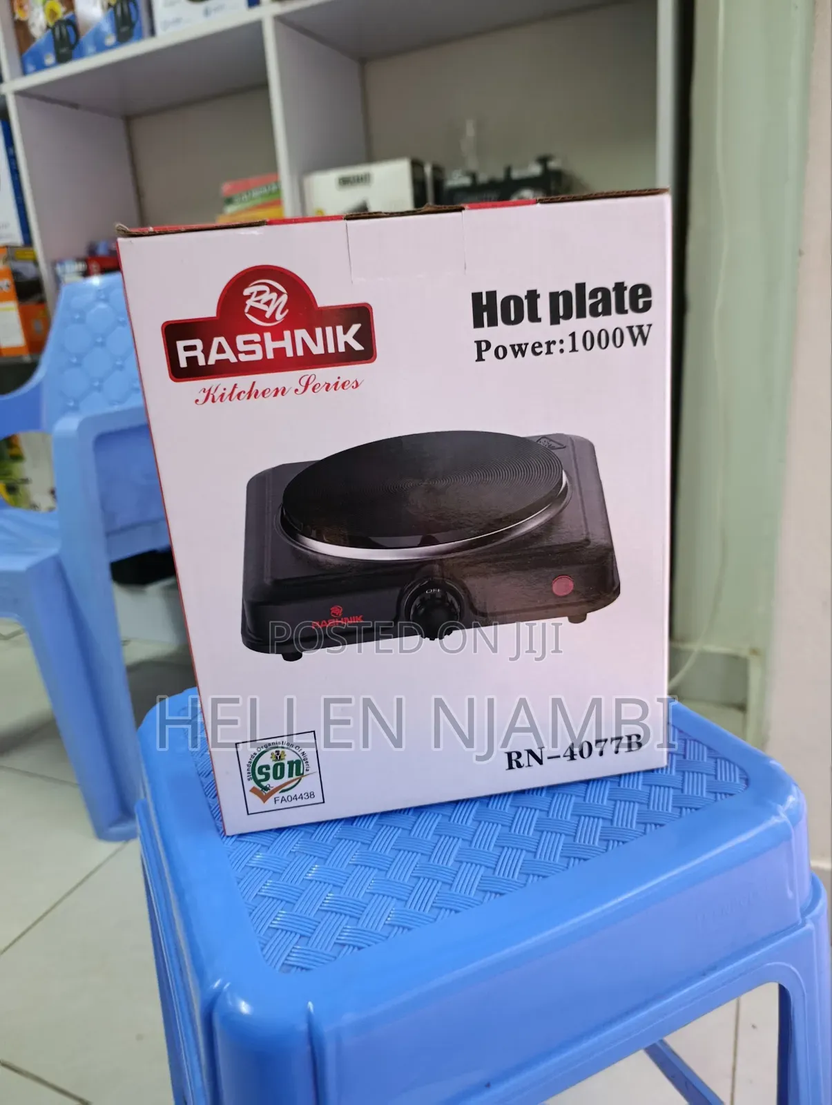 Rashnik Single Electric Coil Hotplate