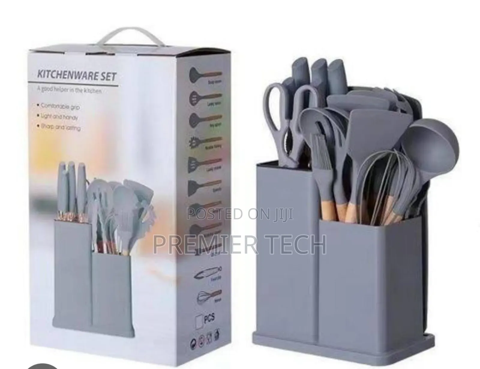*19pcs Silicone Cooking Set* Available in Grey,Black and Green