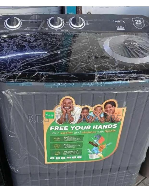 Syinix 10kg Top Load Twin Tub Washing Machine – Efficient Durable