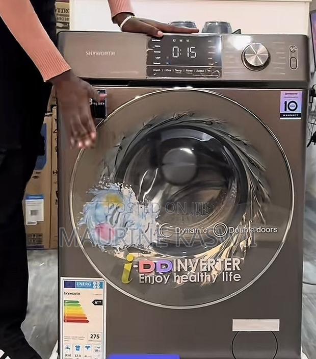 Skyworth 12/8 Kg F12446gdy Washer Spin Full Automatic - main view