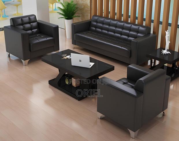 Modern Office Sofa : 5-Seater Executive Office Sofa - thumbnail 4