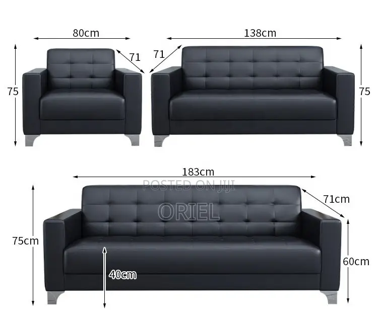 Modern Office Sofa : 5-Seater Executive Office Sofa