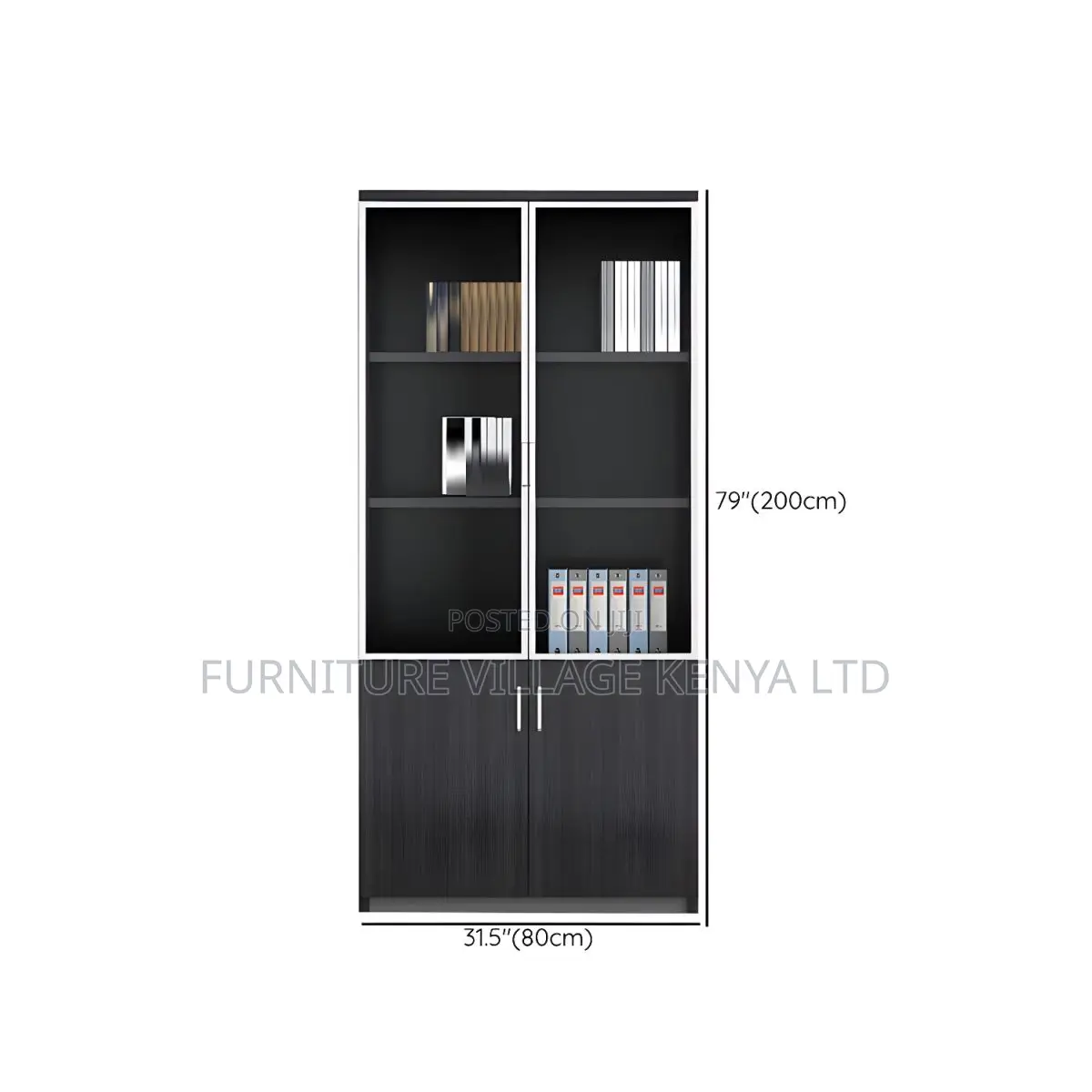 2-door Wooden Filing Cabinet