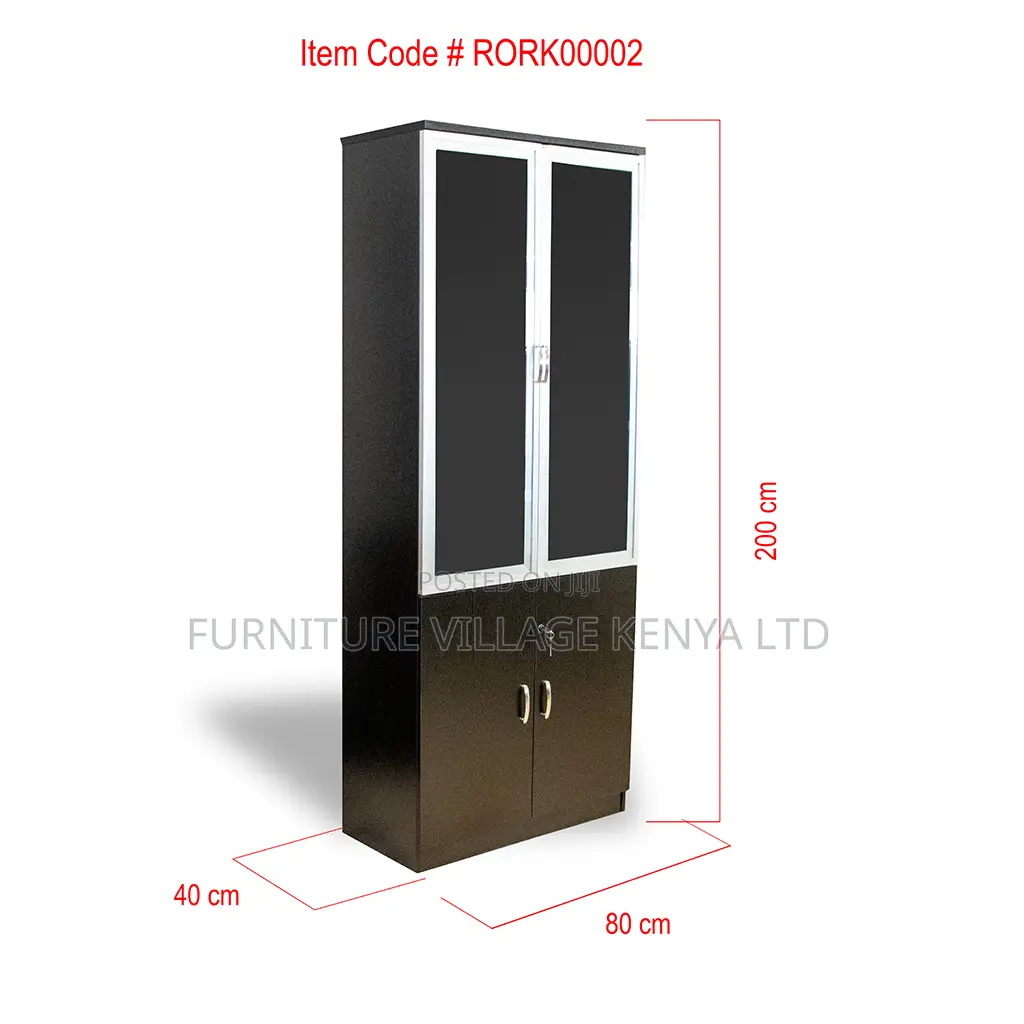 2-door Wooden Filing Cabinet