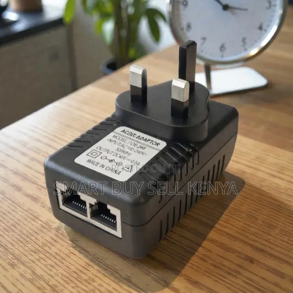 Plug and Play 24v, 48v Poe Injector Power Over Ethernet Adapter