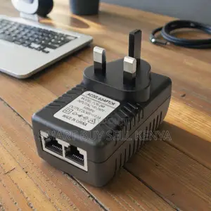 Compact and Portable 24v, 48v Poe Injector Power Over Ethernet Adapter