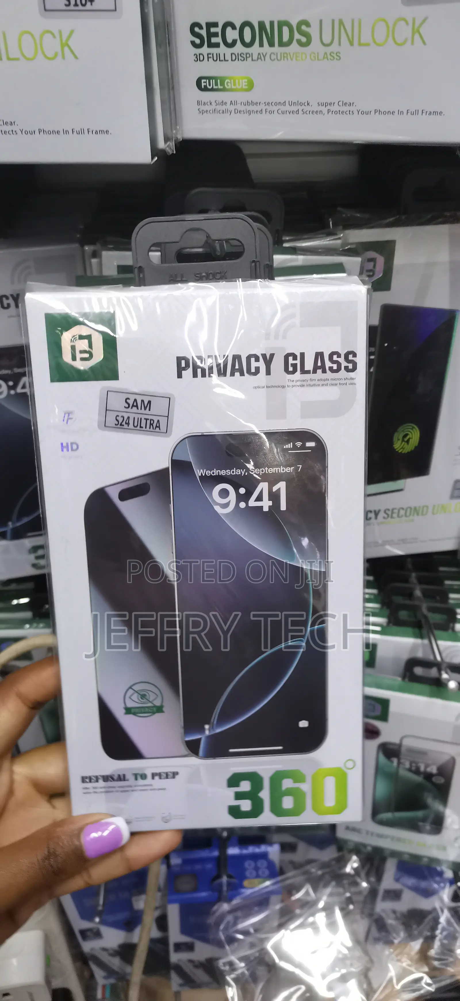Spyro S24 Ultra Unlock Privacy Screen Protector With Hole