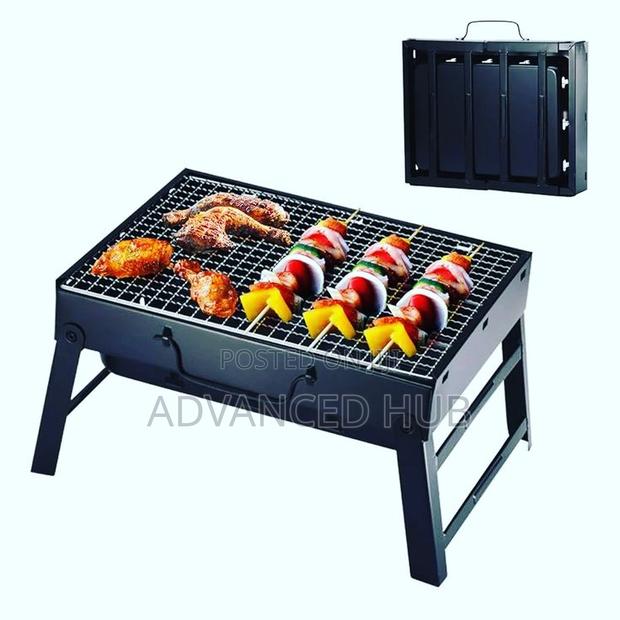 Foldable Portable Barbeque Charcoal Grill Tabletop - thumbnail 2