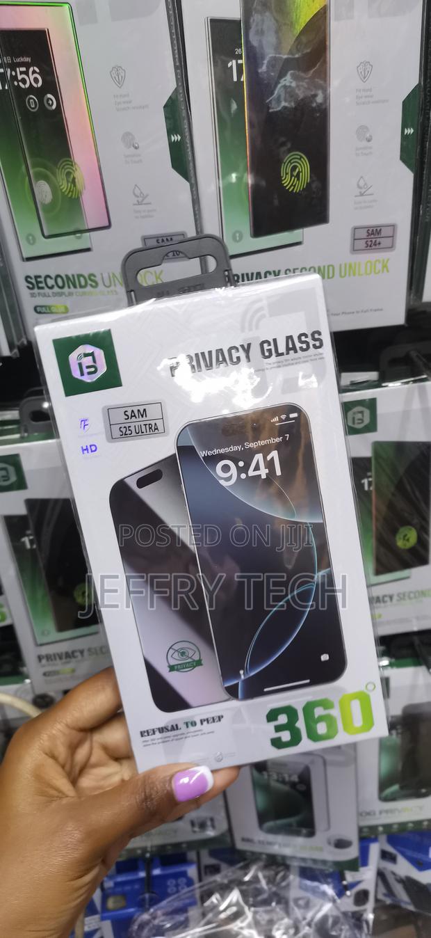 Scart Samsung Galaxy S25 Ultra Privacy Tempered Glass Screen Protector - thumbnail 3