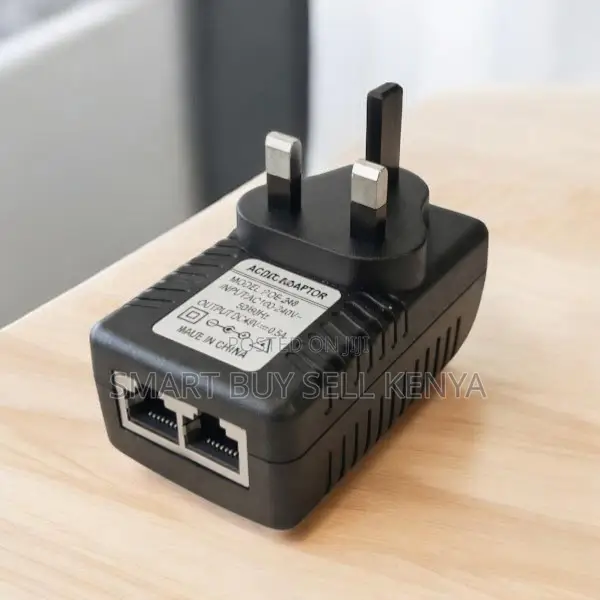 Portable and Compact 24v, 48v Poe Injector Power Over Ethernet Adapter