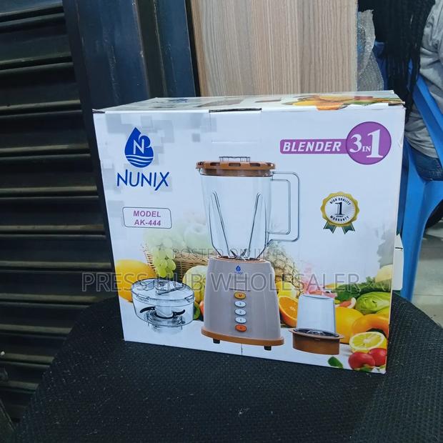 Nunix Ak-444 3-in-1 Blender, Grinder, and Chopper.: 
