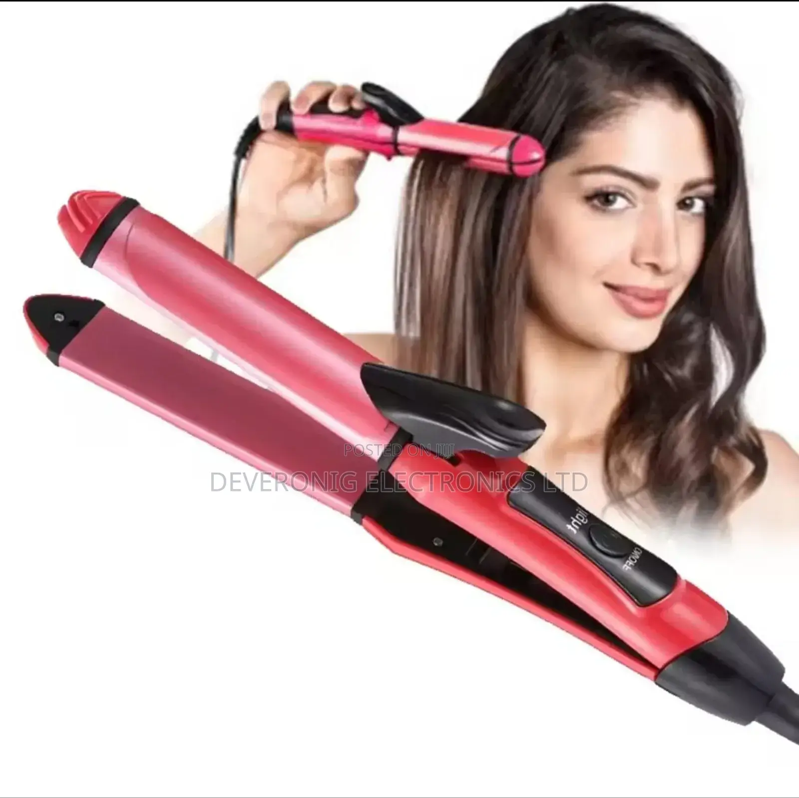 Geemy Hair Straightener Flat Iron With Water-Based Ceramic Glaze Layer