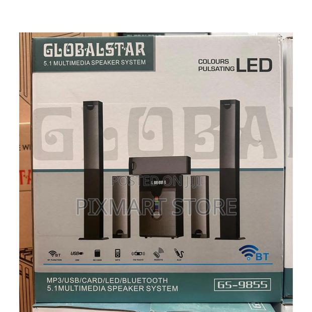 Globalstar 5.1ch Bluetooth Multimedia Speaker System With Leds