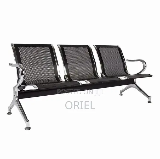 Office Waiting Reception Bench : 3-Link Metallic Any Office Bench