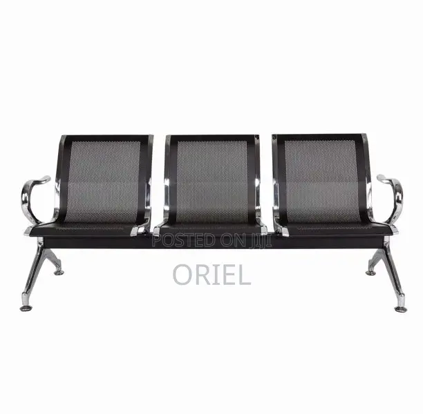 Office Waiting Reception Bench : 3-Link Metallic Any Office Bench
