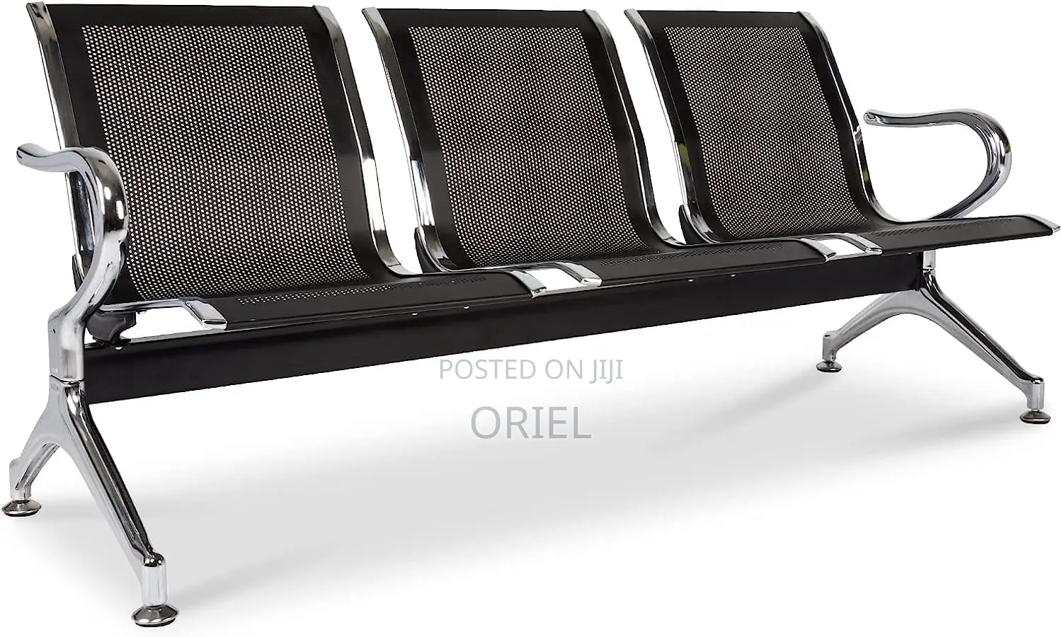 Office Waiting Reception Bench : 3-Link Metallic Any Office Bench