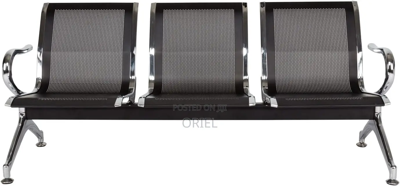 Office Waiting Reception Bench : 3-Link Metallic Any Office Bench