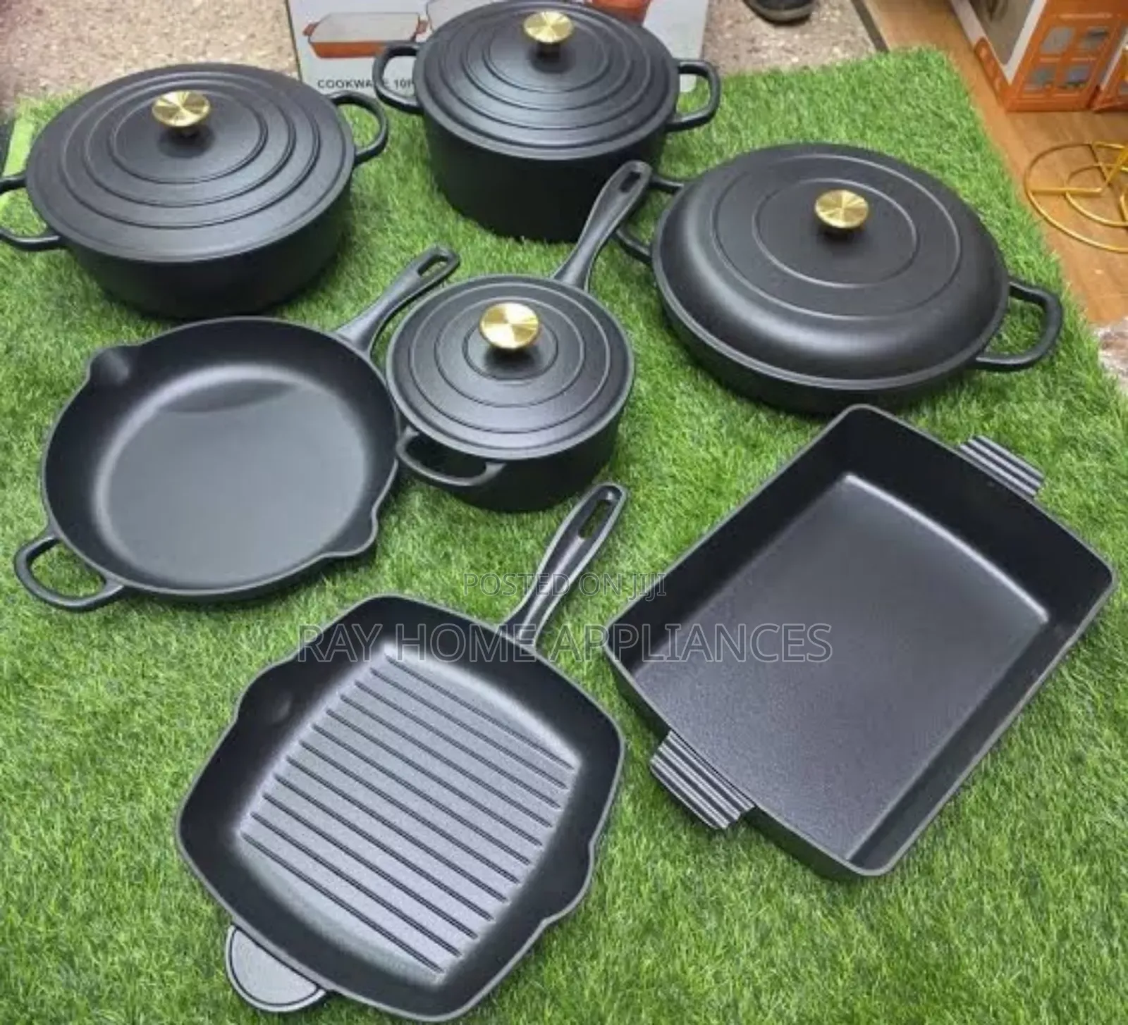Cast Iron Cooking Pot - Enamel Multi-Purpose Pot for Kitchen
