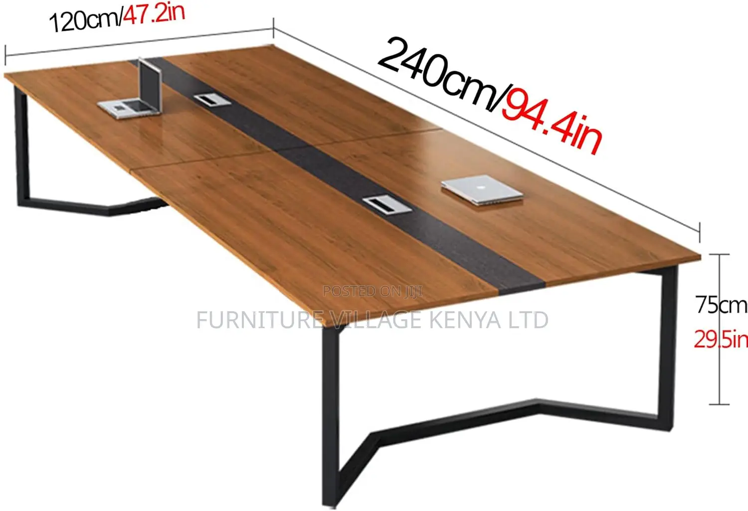 240cm Rectangular Meeting Desk, For Office Room Seminar Training Desk