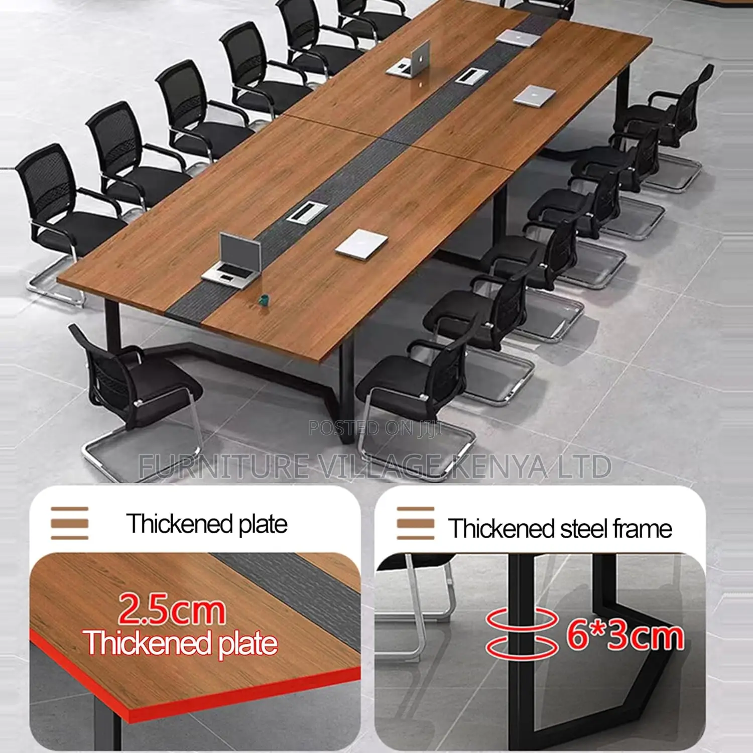 240cm Rectangular Meeting Desk, For Office Room Seminar Training Desk