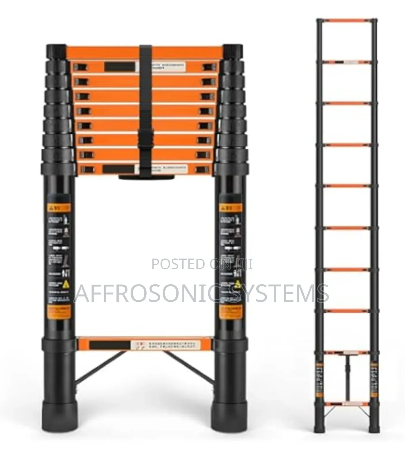 Coloured 3.5m Single Telescopic Ladder