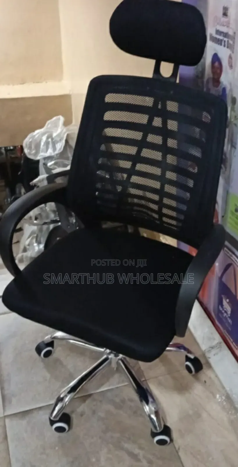 Headrest Office Seat- Secretarial Office Chairs With Headrest