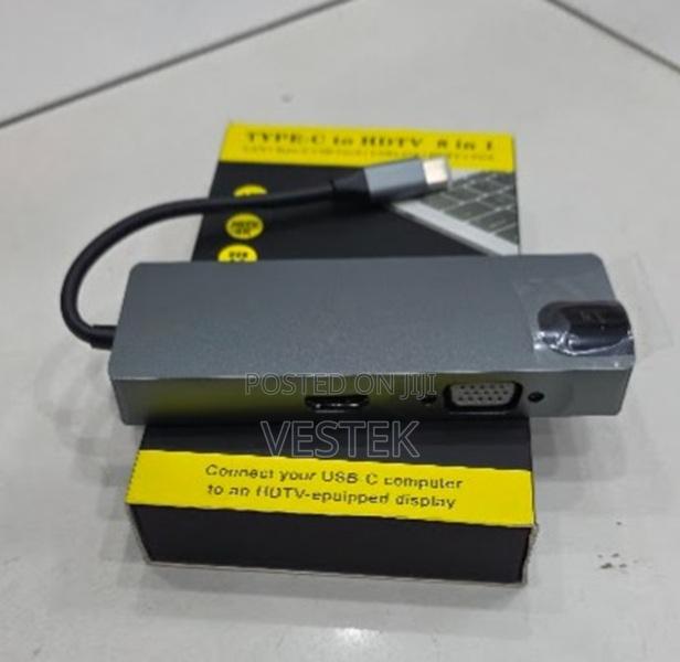 High Speed Usb Hub 3 .0 Type C 8 Port Docking Station for Hdmi,Vga,Lan
